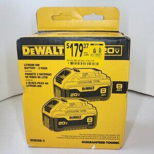 DEWALT 20V MAX* XR Batteries, 8.0-Ah, 2-Pack (DCB208-2)